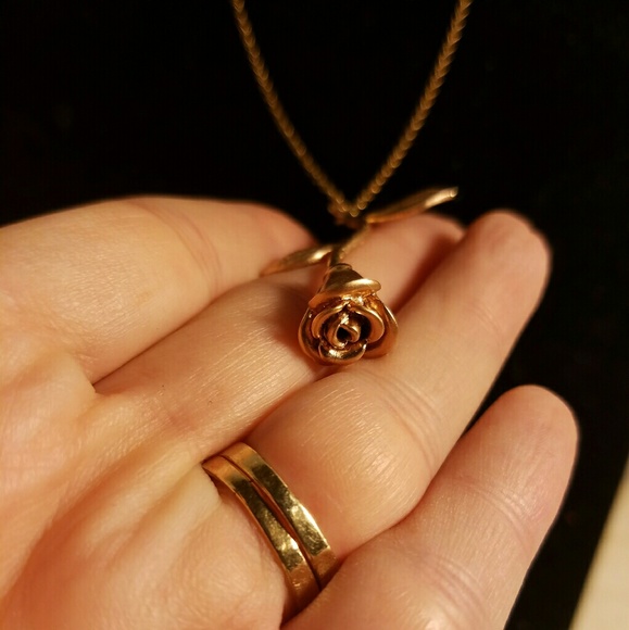14kt GP Necklace rose gold - Picture 3 of 8